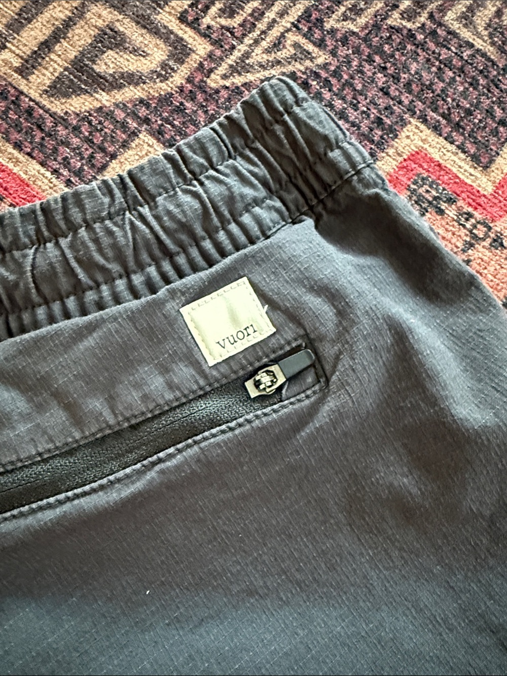 Vuori Women’s Charcoal Drawstring Lounge Shorts - Picture 3 of 4